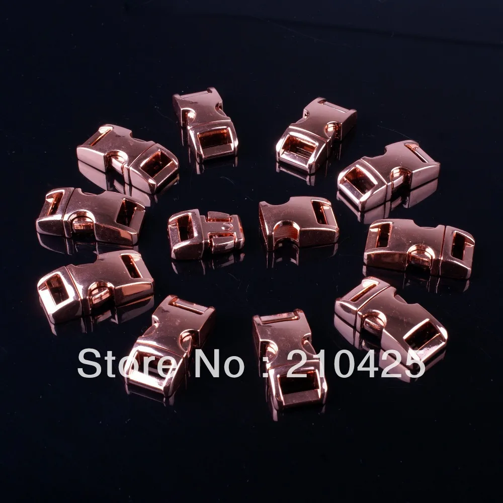 Металлическая боковая пряжка YOUGLE 10 шт./лот 3/8 дюйма для браслета из Паракорда, бронза