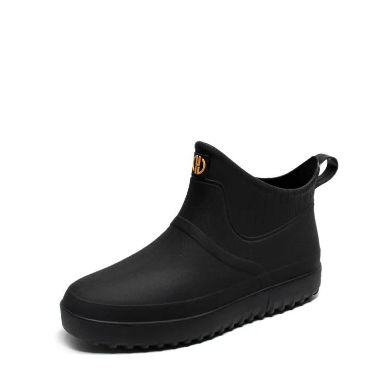 Ботинки мужские резиновые модные водонепроницаемые сапоги для шеф повара