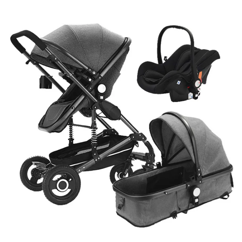 2020 Baby Stroller 3 In 1 Pram with Car Seat Travel System Baby Stroller with Car Seat Newborn Baby Comfort Car Seat 0~36 months