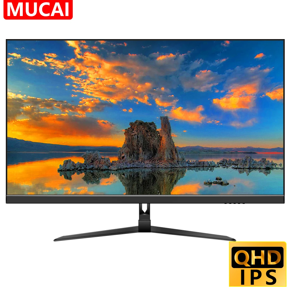 32 дюйма монитор MUCAI 2K 75 Гц настольный ПК ЖК-дисплей QHD игровой плоский экран