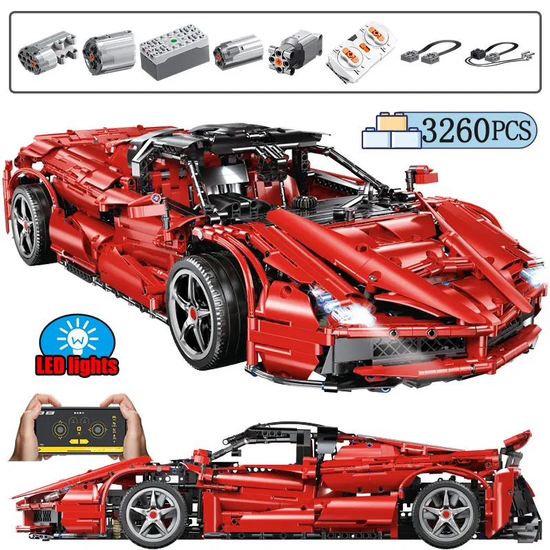 3260PCS City Remote Control MOC Sports RC /non-RC Car Building Blocks for Technical Motor Power Racing Bricks Toys Children | Игрушки и
