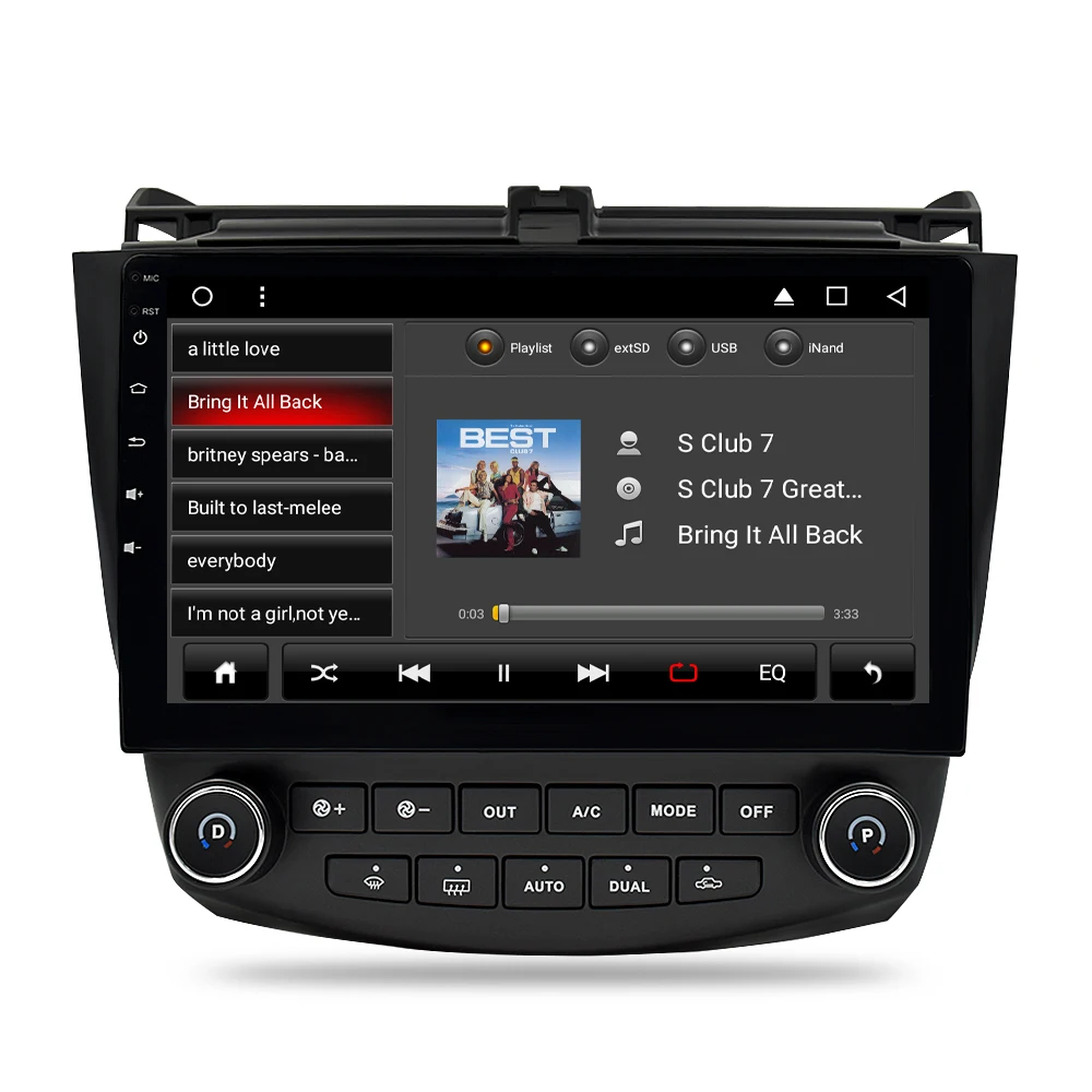 Android 8 1 ОЗУ 2g Автомобильный DVD стерео плеер GPS ГЛОНАСС навигация для Honda Accord 7 2003 2007
