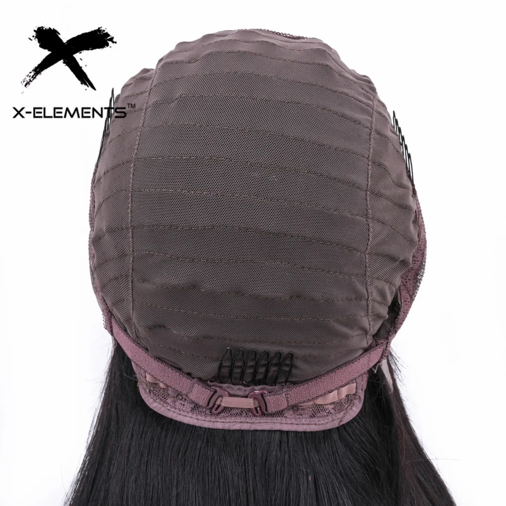 13*4 парик фронта шнурка с волосами младенца бразильские прямые волосы