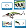 1 Pcs Minnow Fishing Lure 75mm 5g 3D Eyes CrankFish Bait Wobbler Artificial Plastic Hard Bait Fishing Tackle 4