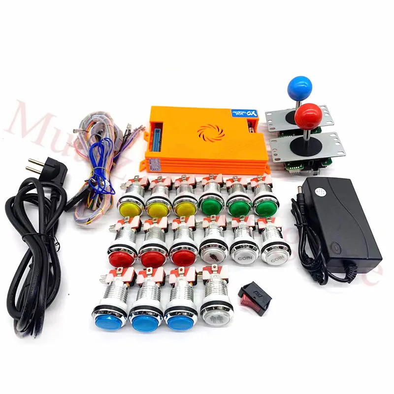 

Видео для 2 плеера оригинальный комплект Pandora Box CX 2800 копия SANWA Джойстик, хромиросветодиодный светодиодная кнопка «сделай сам» аркадная Машина домашний шкаф