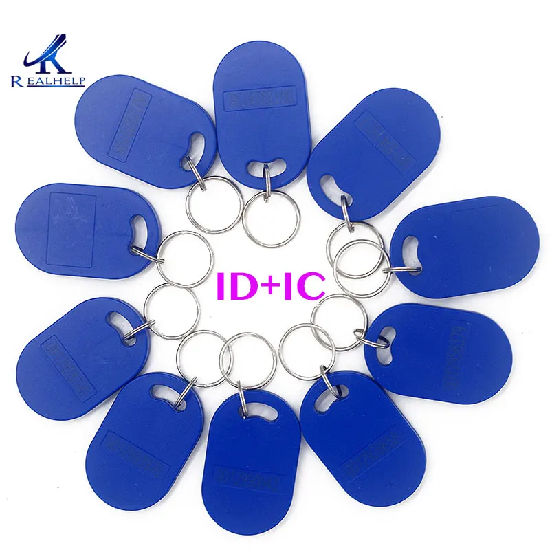 

125khz Read Only Tag EM4100 TK4100 Key Fobs Token Tags Keyfobs Keychain RFID ID Card Access Control RFID Card