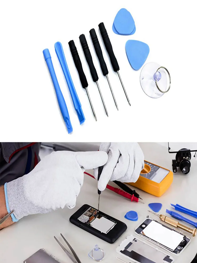 

9pcs/lot Tools Mobile Cell Phone Opening Pry Repair Tool Kit Screwdrivers Disassembly For iPhone7 7plus Mobile Phone Accessories