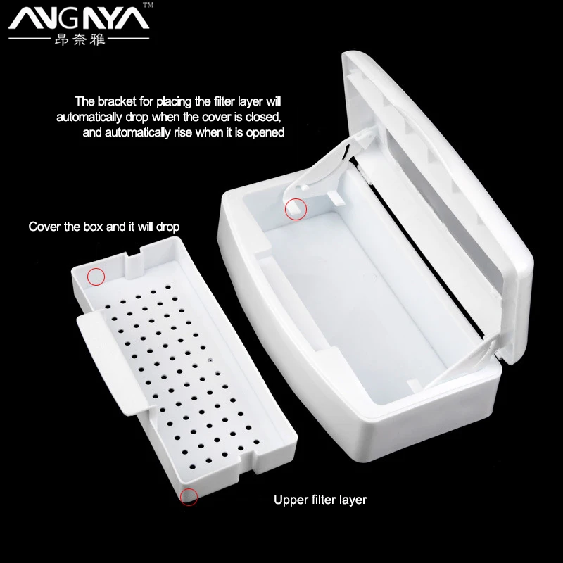 

Дезинфекционная коробка для стерилизации ногтей ANGNYA