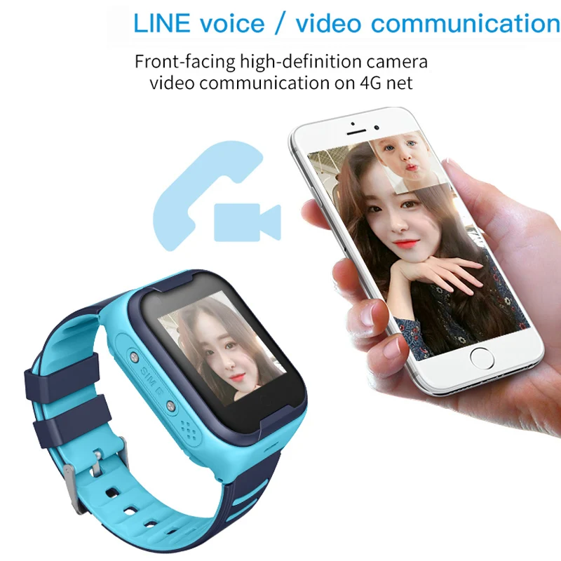 4G Детские умные часы GPS смарт трекер телефон SOS Вызов монитор детские IP67 с