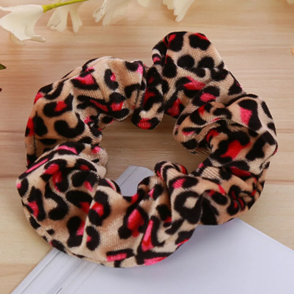 Резинка для волос с принтом в виде большого кишечника эластичная шифоновая лента