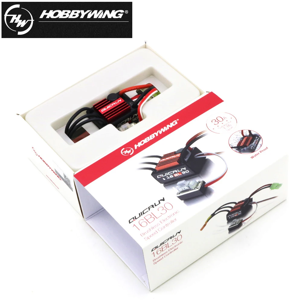 Щеточный электронный регулятор скорости Hobbywing QuicRun WP 16BL30 30A бесщеточный Скорость