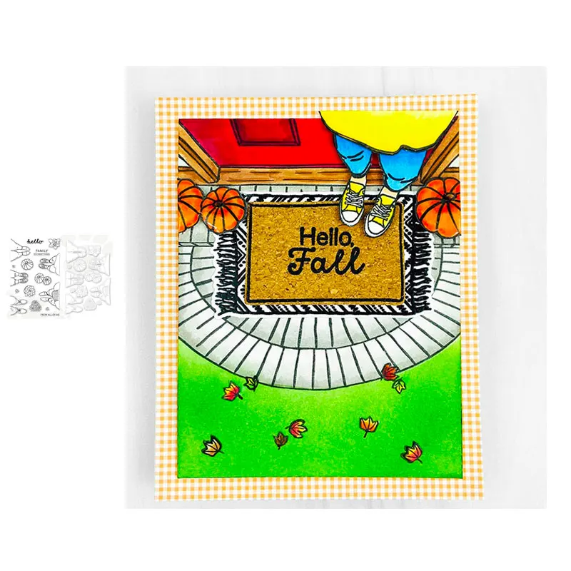 

Welcome Everyone Invitation Card Metal Cutting Dies And Stamp DIY Scrapbooking Craft Embossing Stencil Spring series