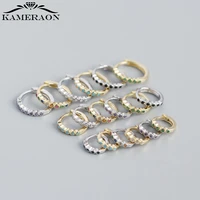 stacked earrings s925 sterling silver ins geometric diamond studded minimalist earrings ear buckle for women