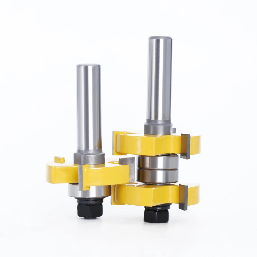 Комплект фрез с пазовым концом комплект из 2 насадок 12 мм 1/2 дюйма 1-1/2 для работ по