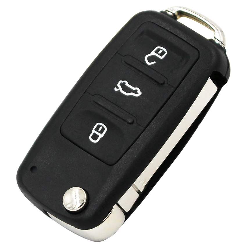 Новый складной Автомобильный ключ раскладушка с 3 кнопками для Volkswagen GOLF PASSAT Tiguan