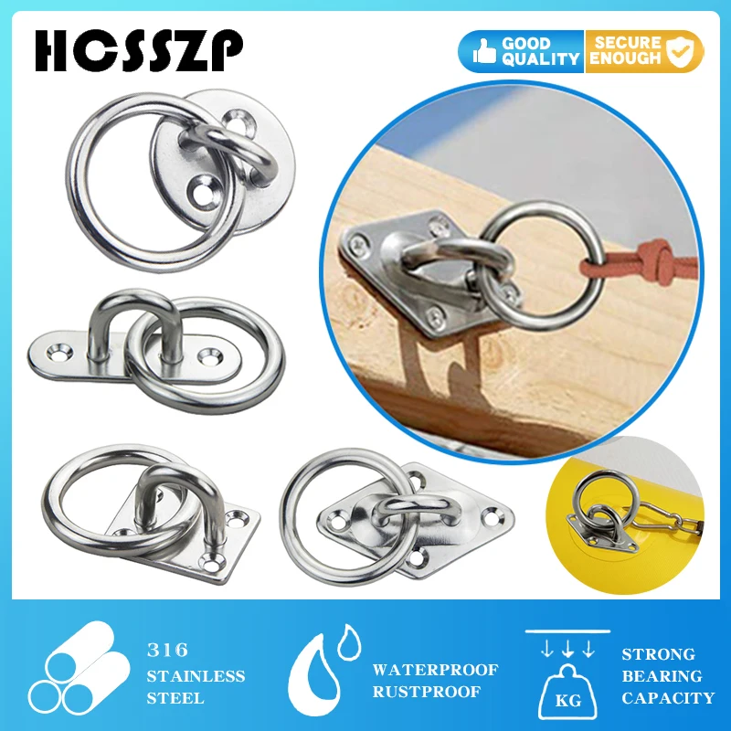 Ремень Кольцо Алмазная дверная Пряжка 316 гамак из нержавеющей стали потолочная