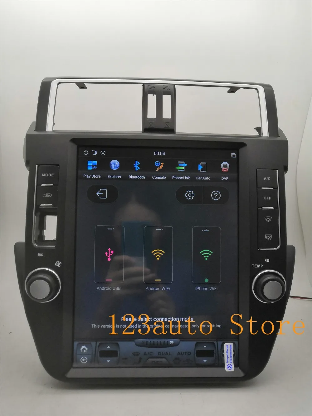 12,1 дюймов вертикальный Tesla стиль Android 8,1 Авто DVD gps PX6 ips для TOYOTA Land Cruiser Prado 150 радио