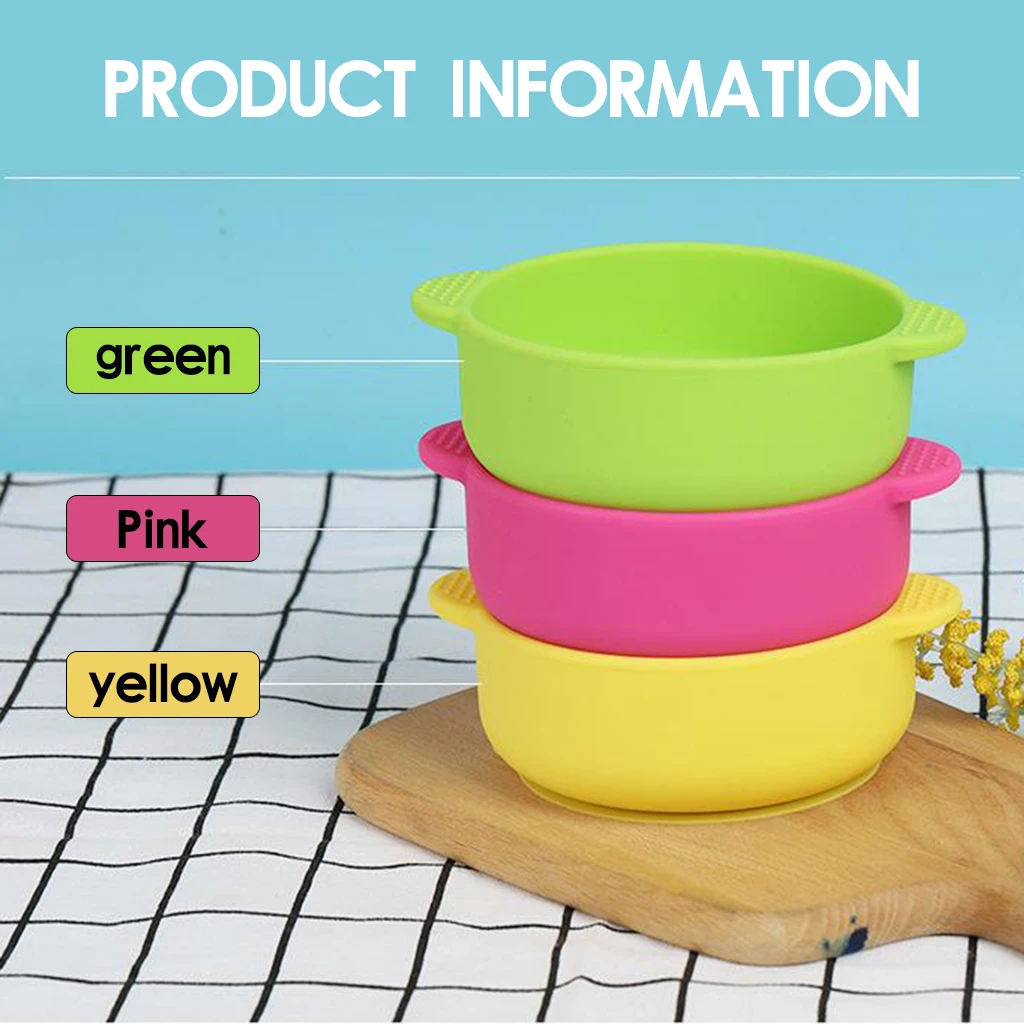 

Sucker Bowl Silicone Sucker Bowl Anti-falling Bowl Learning Training Eating Silicone Food Supplemental Bowl