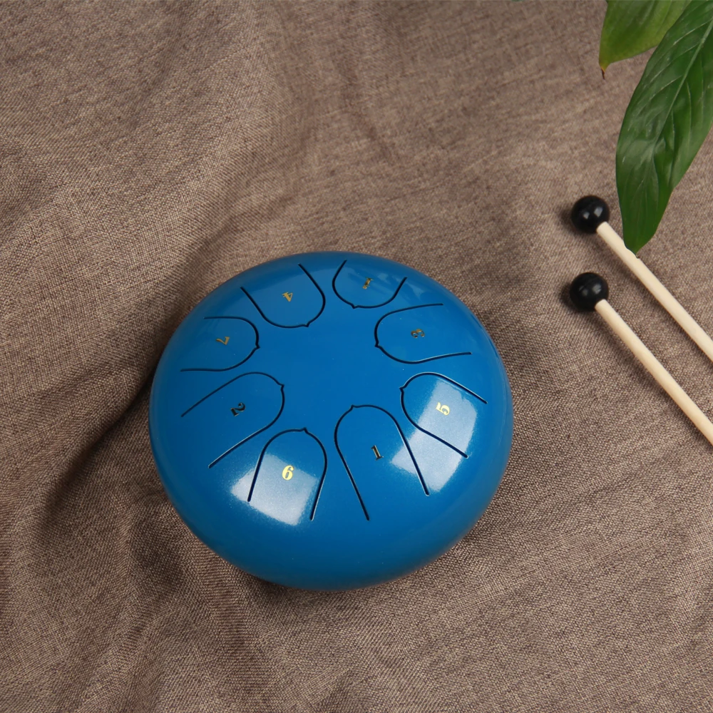 6 дюймов 8 Note стальной барабан для языка набор мелодий ручной с барабанной