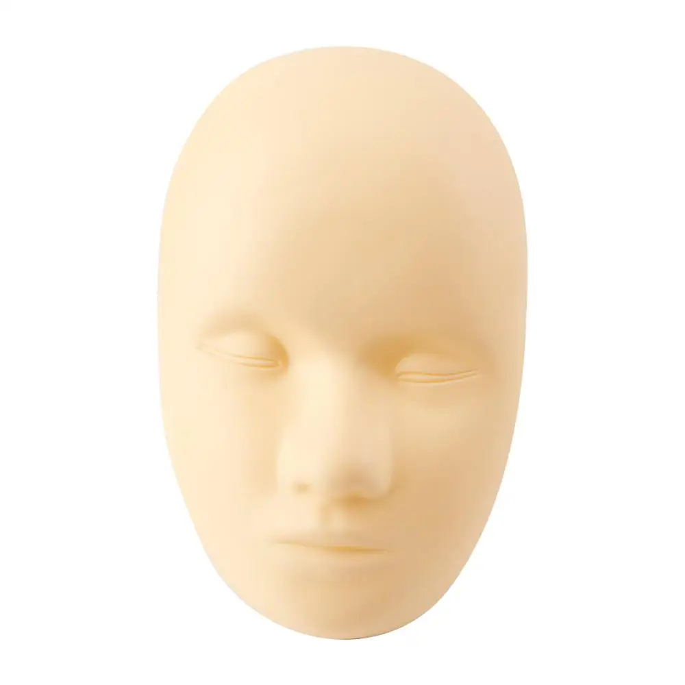 01(Mannequin Head 5D тату кожа практика модель полуперманентный макияж бровей губ обучение Силиконовые Поддельные Кожа маска для лица для начинающих татуировки поставка - Цвет: 01(Mannequin Head
