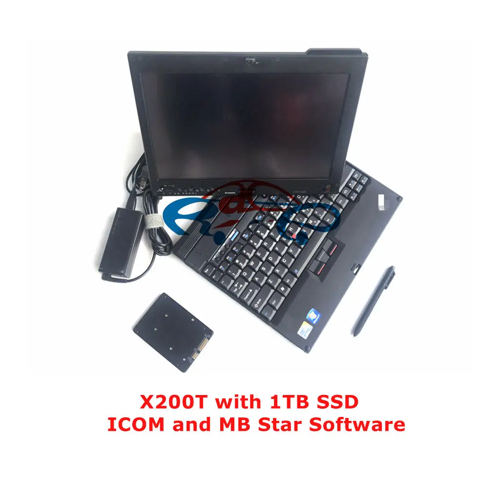 

for Bmw Diagnostic Tool ICOM NEXT with Software 1TB SSD ICOM A2 MB STAR C5 MB SD C4 V2021 in X200t Used 4G Laptop