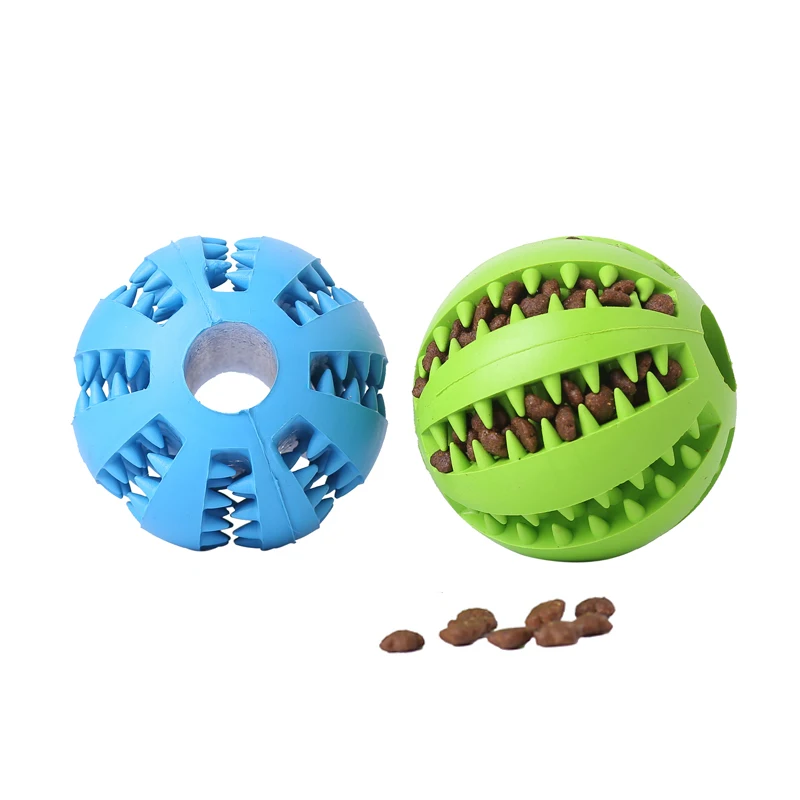 

MHORLX Pet Dog Toys Toy Funny Interactive Elasticity Ball Dog Chew Toy For Dog Tooth Clean Ball Of Food Extra-tough Rubber Ball