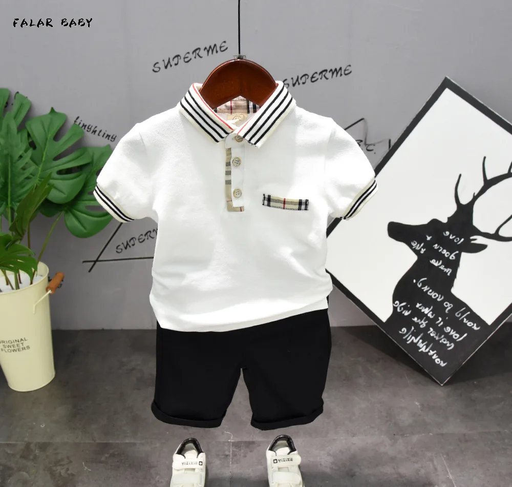 

Retail Boy sport style t-shirt + shorts two-piece boys clothing baby boy sets children's set kid's summmer suits more color 8