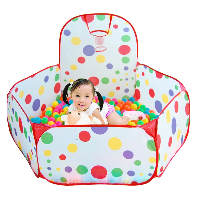 

Игровой домик для дома и улицы, легко складывается, бассейн для шаров, Игровая палатка, манеж, шариковое кольцо, уличный игровой домик, детск...