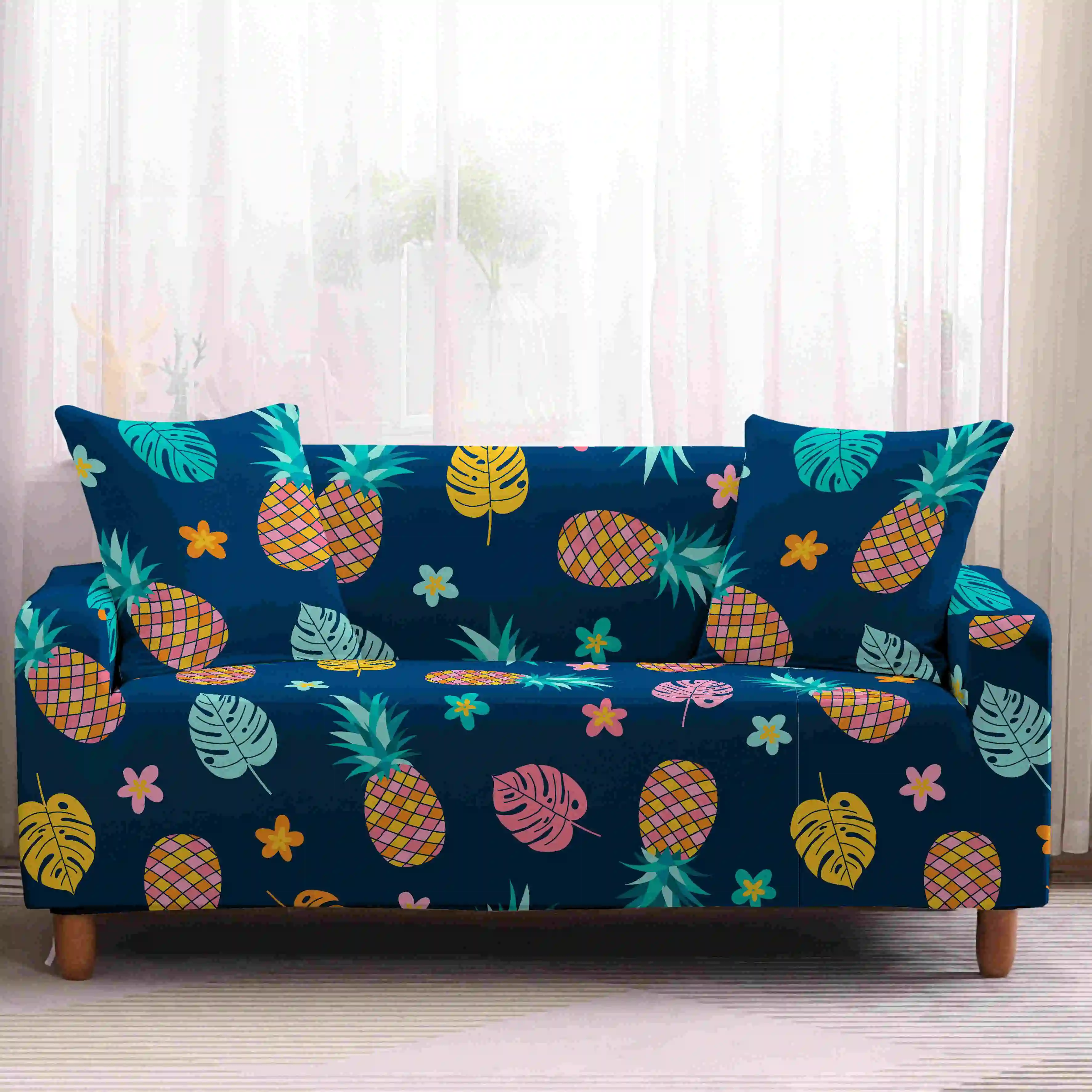 Homesky ананас для диванов эластичные L Форма кресло чехлов Гостиная 1/2/3/4-seater
