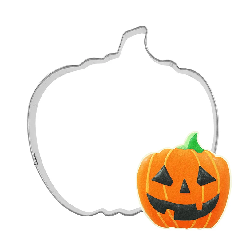 1pc Halloween Cookie Cutter Pumpkin Lantern Shape Stainless Steel Mold Home DIY Biscuit Cutting Tools Cake Decorating Mou | Дом и сад