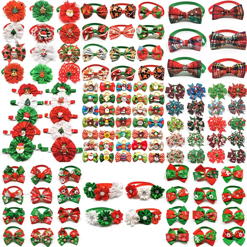 Резиновые бантики для домашних животных 50 шт.|Аксессуары собак| |