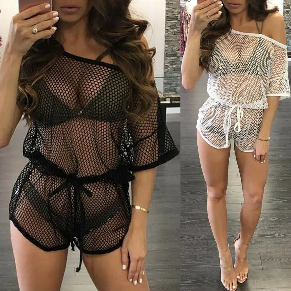 Лидер продаж женское летнее пляжное платье накидка купальный костюм с лямкой на