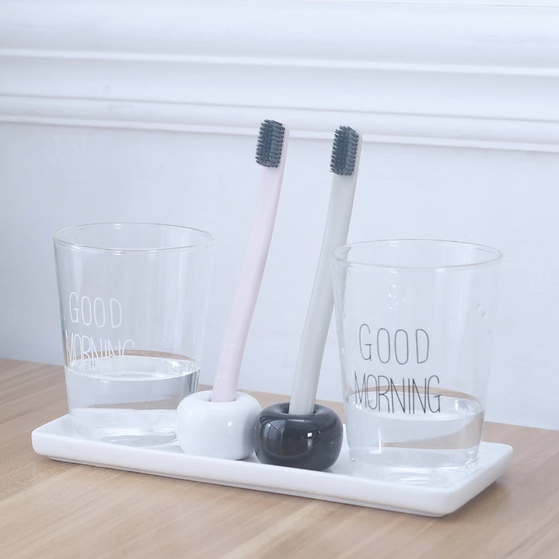 

Rectangular Ceramic Tray Plate White Porcelain Rectangular Plate Mouthwash Cup Tray Bathroom Living Storage Tray