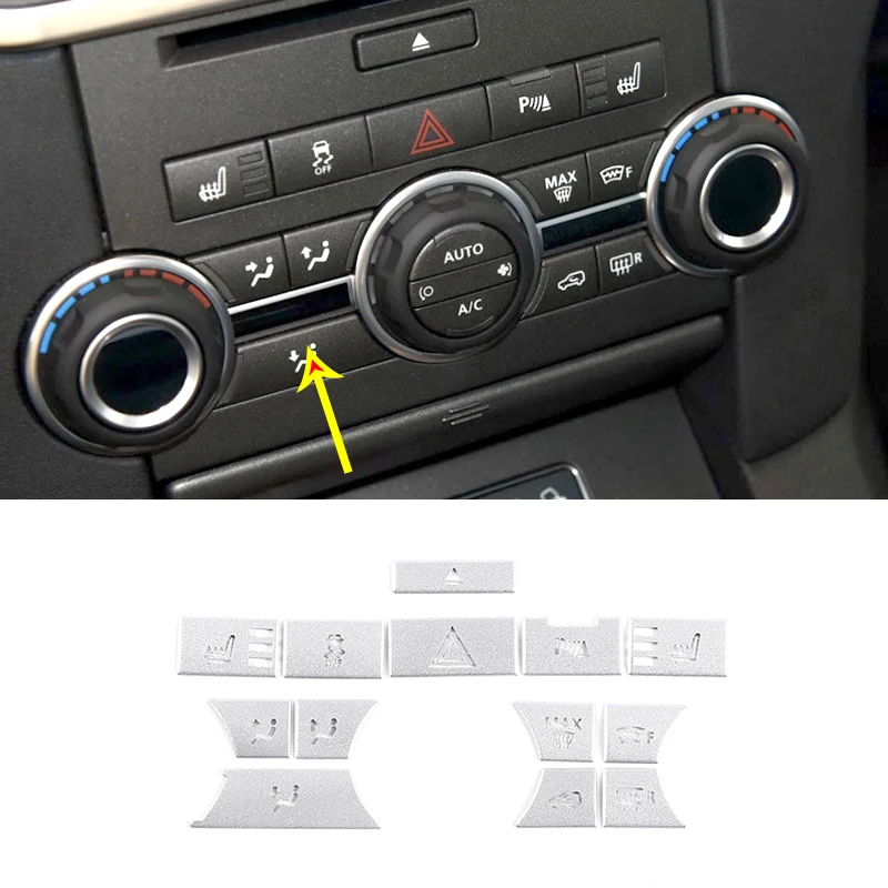

Car Styling Central Control Multimedia Buttons for Land Rover Discovery 4 LR4 2010-2016 for Land Rover Range Rover Sport 2010-13