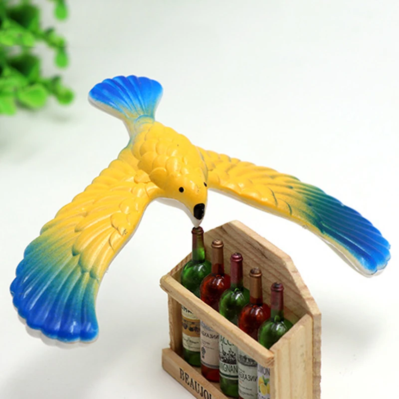 Magic Balancing Bird Science Desk Toy Eagle Novelty Fun Children Learning Gift Kid Educational with Pyramid Stand | Игрушки и хобби