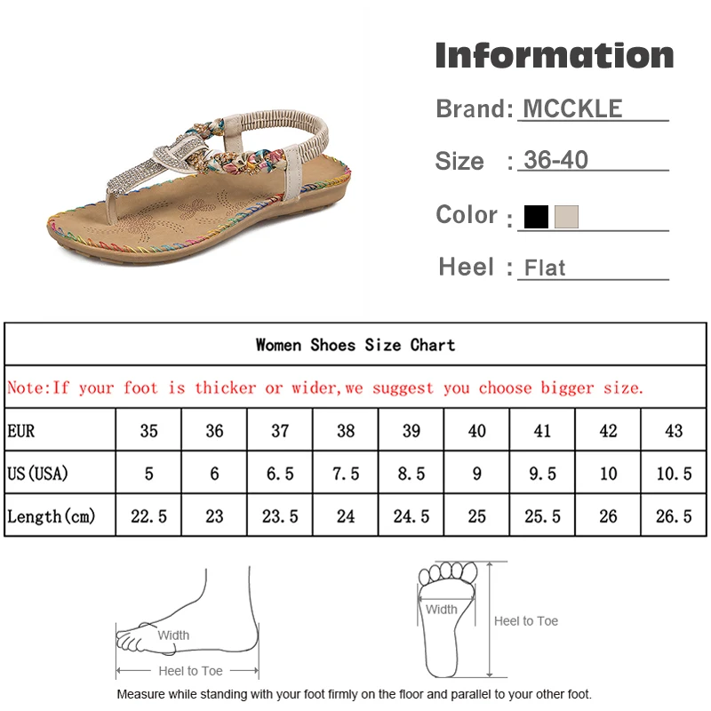 

Women Bohemia Sandals Bling Thong Women T Strap Flats Beading Beach Shoes Comfortable 2020 New Summer Fashion Sandals