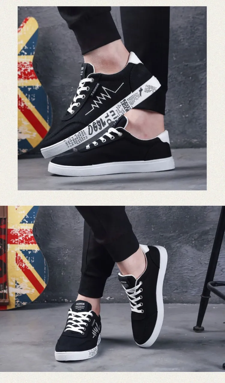 

2020 Summer Men's Canvas Shoes Men's Korean Fashion Board Cloth Shoes Fashion Shoes
