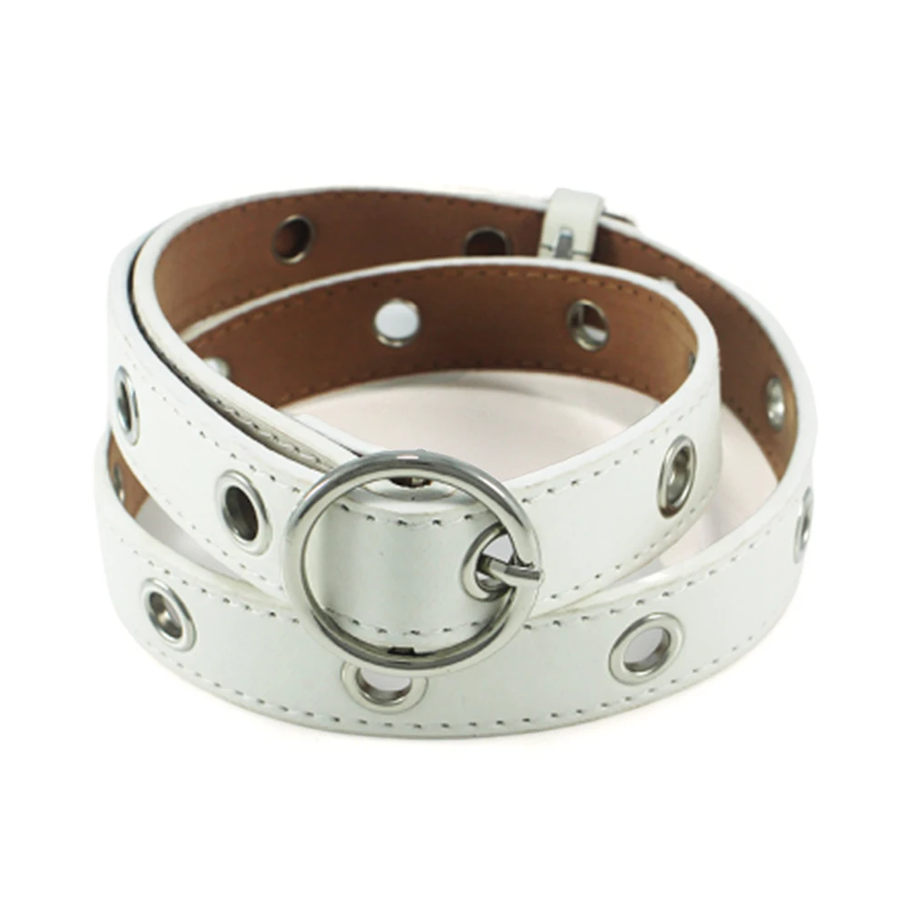 

Metal Pin Buckle Belts Punk Hollow Waistband Strap Jeans Metal Buckle Heart Pin Belts Women PU Leather Belt