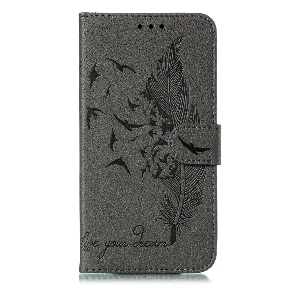Grey Для iphone 11 Pro Max чехол Fundas для iphone X XR XS Max силиконовый Флип кожаный чехол для iphone 7 8 Plus чехол Capa - Цвет: Grey
