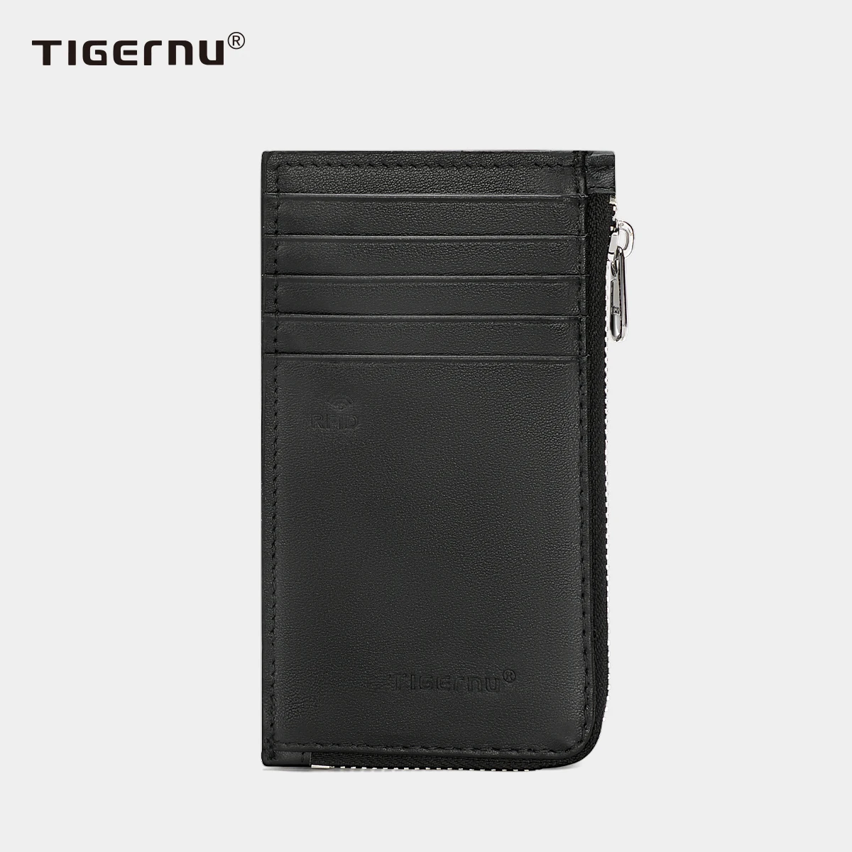Мужской кожаный кошелек Tigernu с RFID-защитой от кражи тонкий 10 положений