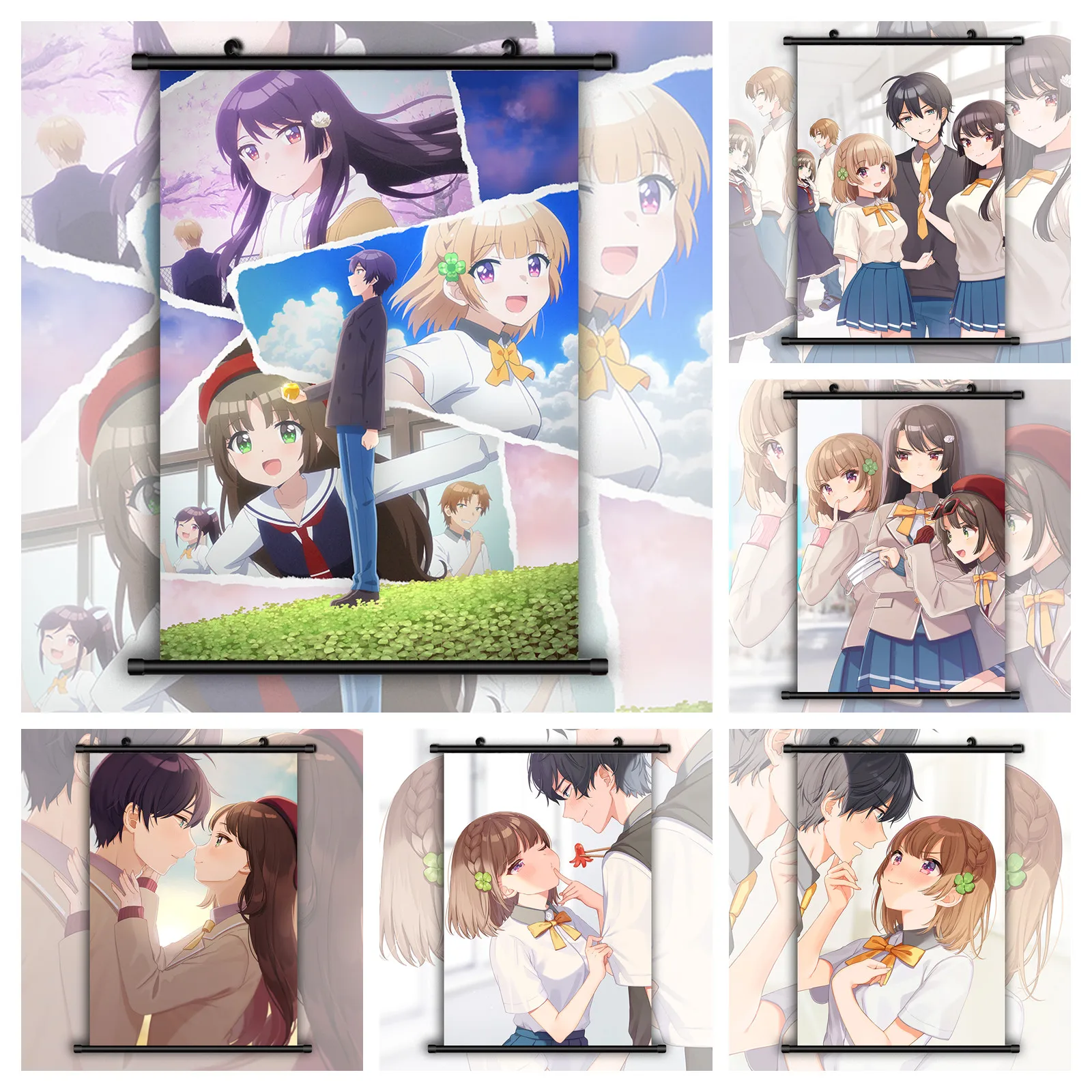 Osamake момасака Мария Качи широкуза Шида куроха Аниме Манга настенный постер свиток F