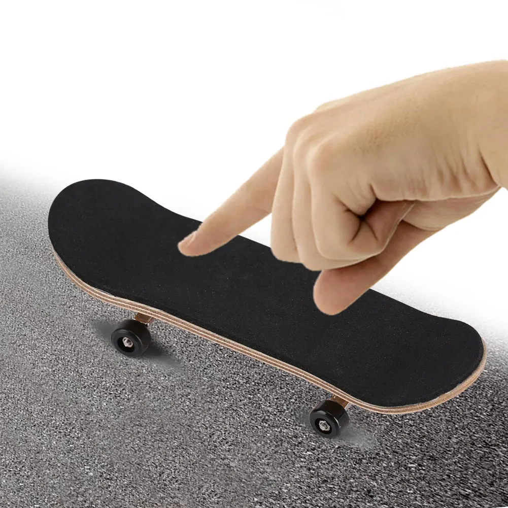 

1Pc Maple Wooden+Alloy Professional Fun Fingerboard Finger Skateboards With Box Reduce Pressure Gifts игѬђки birthday gift