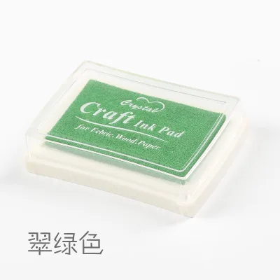 emerald-green 1 шт. красочные светочувствительные чернила Штамп планировщик для скрапбукинга Силиконовая печать для дневника карты изготовление diy Поставки - Цвет: emerald-green