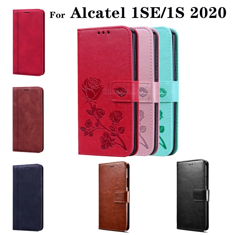 Чехол из искусственной кожи для Alcatel 1S 1SE 2020 откидной Чехол-подставка 5030F 5030U 5028Y 5024D