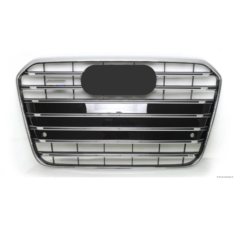 

Suitable for Audi A6 / S6 C7 2012-2015 car front bumper electroplated silver grille central grille car styling accessories