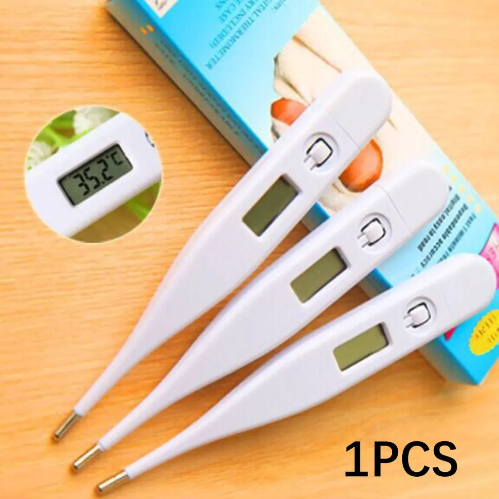 

1pc Soft Head Electronic Lcd Thermometer DigitalAdult Medical Fever Temperature Thermometre Measuring Tools