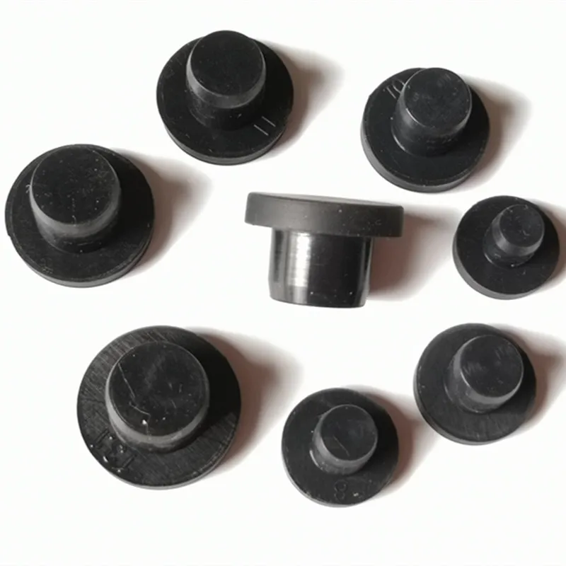 

Food Grade Silicone Rubber Cap Black T type Stopper Diameter 3-14mm End Caps Inserts Seal Plug