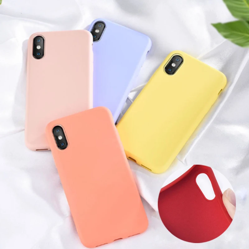 Чехол для телефона карамельного цвета Huawei Honor 10 Play 8 9 Lite P30 Pro Nova 3i 5i 3 4 5 Y5 Y6 Y7 Y9 2018 2019