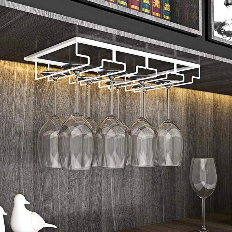 Wine glass storage rack upside down kitchen cup holder home bar wine cabinet hanging | Дом и сад