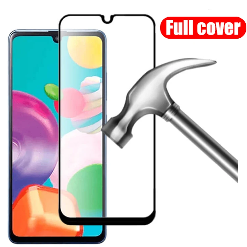 Полное покрытие Защитное стекло для Samsung Galaxy A20 E A40 A41 A51 A50 A71 A70A30s A31 A21S A20s M01 A11 A10s M21